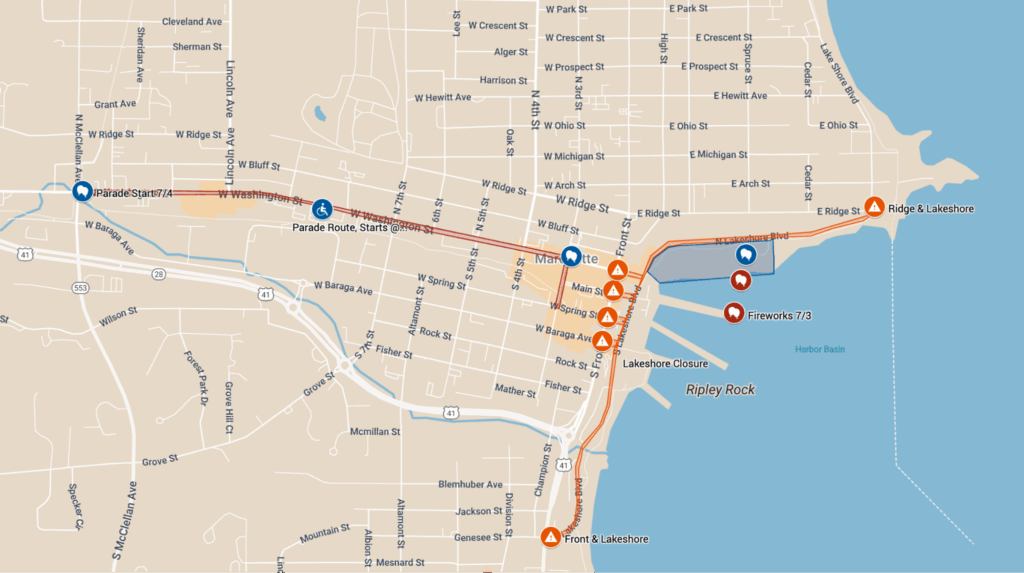 Fourth of July Parade Route & Road Closures
