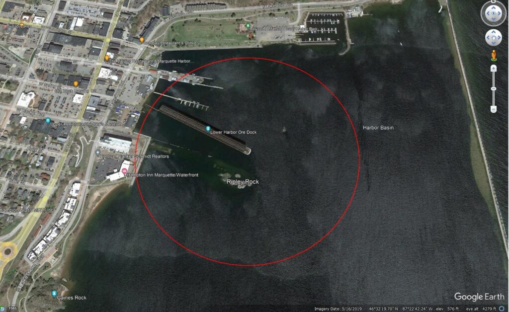 Boat Safety Map at Lower Harbor